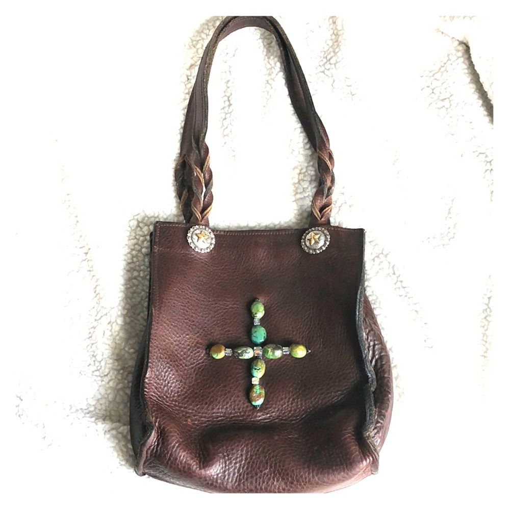Leather handbag